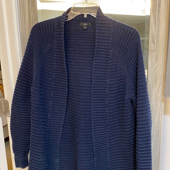 J. Crew | Long Ribbed Open Cardigan - Picture 7 of 9